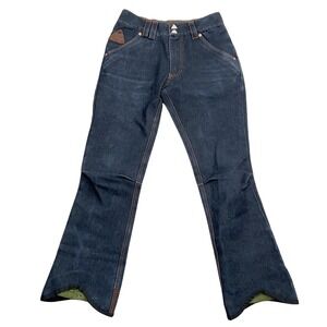 INI CO-OP Snowpants Mens 30W 33L Blue Mesosphere Ski Waterproof Bootcut Denim